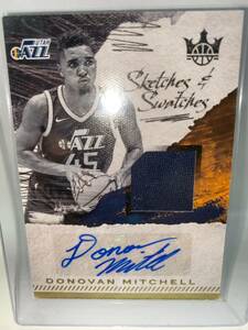 【399枚限定】Donovan Mitchell ドノバン・ミッチェル2017-18 panini court kings auto ルーキー 直筆サイン NBA