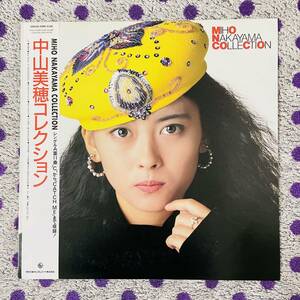 【LP】【帯付】◆即決◆美盤 中古■【中山美穂 / COLLECTION コレクション】和モノ■K28A830 松本隆 筒美京平 竹内まりや 小室哲哉