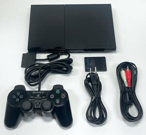 メンテ清掃 円周キズ対策 PS2 SCPH-90000 薄型 セット コントローラー メモリーカード 本体 PlayStation2 整備 オーバーホール