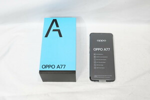 新品 未使用 OPPO A77 ブラック simフリー 6.5インチ メモリー4GB ストレージ128GB 