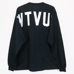 WTAPS ダブルタップス 21AW STENCIL/LS/COPO 212ATDT-CSM11 ステンシル ロングスリーブ Tシャツ ロンT 長袖 ブラック noz YX