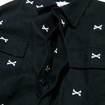 WTAPS ダブルタップス 22SS JUNGLE 01/LS/COTTON.OXFORD.TEXTILE ジャングル01 ロングスリーブ シャツ コットン クロスボーン noz_画像8