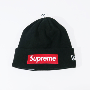 SUPREME シュプリーム 22AW NEW ERA BOX LOGO BEANIE ニューエラ ボックスロゴ ビーニー ニットキャップ 帽子 ブラック noz