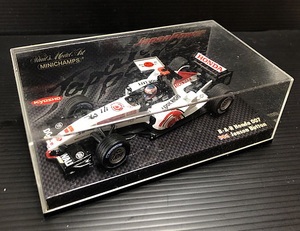 ■ミニチャンプス 1/43 「京商別注 ジャパンパワー 1/43 BAR ホンダ007 バトン HONDA 2005」