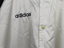 adidas 80～90s アディダス ドイツ代表ベンチコート デサント社製 WEQ-8000 サイズ：L カラー：ホワイト/ブラック_画像4