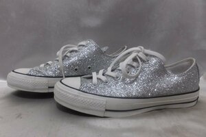 CONVERSE コンバース ALL STAR 100 GLITTER OX 1CL484 スニーカー サイズ25cm シルバー系