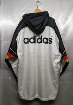 adidas 80～90s アディダス ドイツ代表ベンチコート デサント社製 WEQ-8000 サイズ：L カラー：ホワイト/ブラック_画像2