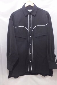 Neucon オーバーサイズウェスタンシャツ サイズ1 ブラック トップス メンズ
