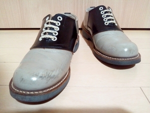 REGAL リーガル 2452 サドルシューズ ブラックソーテル 黒 ベージュ レザー 革靴 オックスフォード 日本製 24cm レディース 50s ロカビリー