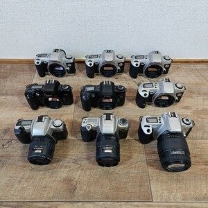 カメラ　まとめ売り　9個　Canon　PENTAX　キャノン　ペンタックス　EOS　EOSKiss　EOSKissⅢ　MZ-7　MZ-30　デジカメ　デジタルカメラ