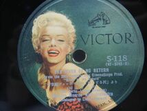 MARILYN MONROE　RIVER OF NO RETURN　DINAH SHORE　BLUES IN ADVANCE ● マリリン モンロー 帰らざる河 ● VICTOR S-118 ● SP盤_画像4