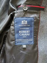 最高峰*定価20万◆イタリア*ローマ発*ROBERT CAVANI/ロベルトカバーニ*最上級バージン‐ウール・100% virgin wool・紳士ジャケット*50/XL灰_画像3