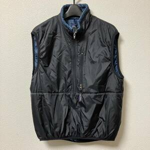 Patagonia 1999年 パフボールベスト パタゴニア vintage USA製 vest ブラック リップストップ XSサイズ 中綿