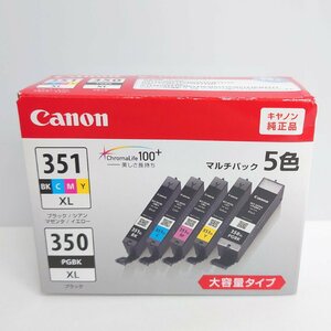 【86】新品未開封品 Cannon キヤノン BCI 351XL 350XL 5色 純正 インク マルチパック 大容量タイプ 外箱劣化有