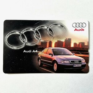 Audi A4[ telephone card unused 50 frequency ]Audi A4 Audi breaking * scratch equipped face value crack start! collector discharge goods 8080