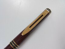 【80】1円～WATERMAN ウォーターマン 万年筆 ワインレッド系 ペン先18K 750刻印 サイズF 筆記未確認 ジャンク扱い_画像2