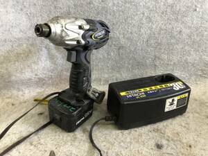 N-3955 HITACHI インパクトドライバ 12mm 電動ドライバー コードレス 日立工機 FWH12DC2 充電器 UC12SE