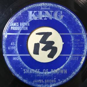 試聴 JAMES BROWN SHADES OF BROWN / GOODBYE MY LOVE 両面VG(+)