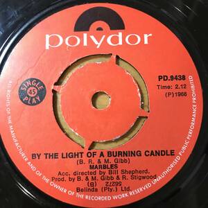 試聴 UKソフトロック’68 MARBLES BY THE LIGHT OF A BURNING CANDLE / ONLY ONE WOMAN 両面VG++ SOUNDS EX 