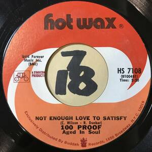 試聴 100 PROOF NOT ENOUGH LOVE TO SATISFY EX+ / 90 DAY FREEZE (ON HER LOVE) EX SOUNDS EX+ 