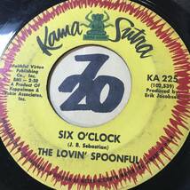 試聴 THE LOVIN’ SPOONFUL SIX O’CLOCK / YOU’RE A BIG BOY NOW 両面VG(+) SOUNDS VG++ _画像1
