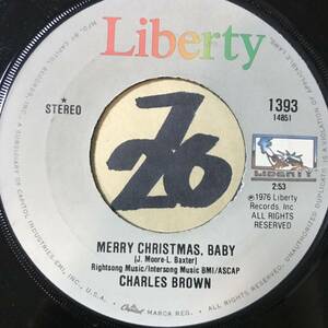 試聴 新品 CHARLES BROWN MERRY CHRISTMAS BABY (1976 LIBERTY VERSION) / BABY WASHINGTON SILENT NIGHT 