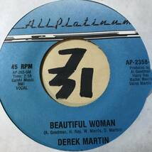 新品 THE MOMENTS作曲・制作/爽快スイートなボルチモア・ダンサー DEREK MARTIN BEAUTIFUL WOMAN VOCAL / INST 1975 _画像1