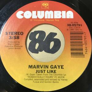 試聴 MARVIN GAYE JUST LIKE / MORE 両面NM 1985 