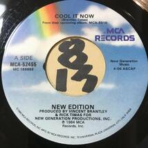 試聴 ロック・ダンス定番バブルガム・ソウル・ダンサー NEW EDITION COOL IT NOW VOCAL / INST 両面EX JAZZY JEFF PLAY_画像3