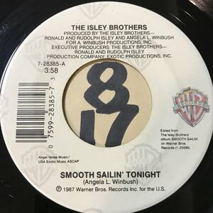 試聴 特集ジャマイカンソウル /スロウジャム 45 THE ISLEY BROTHERS SMOOTH SAILIN’ TONIGHT VOCAL / INST 両面EX+ 