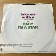 試聴 PRINCE AND THE REVOLUTION TAKE ME WITH U / BABY I’M A STAR 両面EX+ _画像2