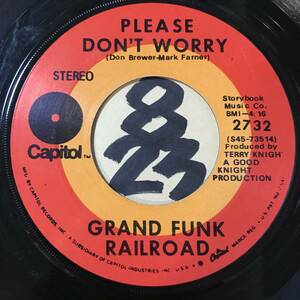 試聴 GRAND FUNK RAILROAD PLEASE DON’T WORRY / HEARTBREAKER 両面EX+ 