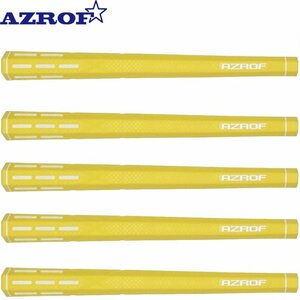 ★AZROF アズロフ 六角形グリップ Hex Grip TG-HXG6（イエロー）5本組★送料無料★ウッド/アイアン/パター用★