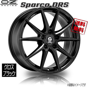 OZレーシング OZ Sparco DRS グロスブラック 18インチ 5H112 8J+35 1本 73 業販4本購入で送料無料