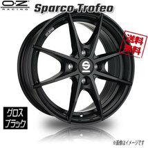 OZレーシング OZ Sparco Trofeo グロスブラック 16インチ 4H100 6.5J+37 4本 63.3 業販4本購入で送料無料_画像1