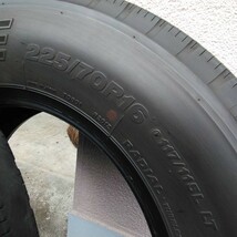 ブリヂストン 22年製 トラック用タイヤ 4本セット 225/70R16 BRIDGESTONE R201［357］_画像8