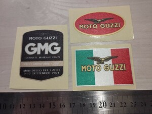 モトグッチ　ステッカー3枚セット　バイクステッカー　moto guzzi モトグッチステッカー　モーターサイクル