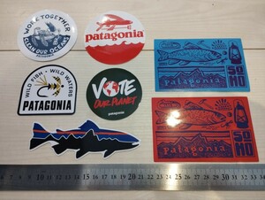 釣りステッカー　7枚セット　フィッシング　フライフィッシング　patagonia パタゴニア　クーラーボックス　タックルボックス　釣り