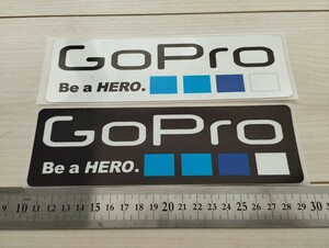 ゴープロステッカー　２枚セット　ゴープロ　GoPro バイクステッカー　車ステッカー　スノーボード　スケートボード　　大きいサイズ