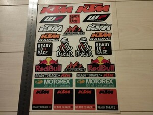 KTM ステッカー　20枚セット（1シート分）バイクステッカー　レーシングステッカー　KTM D WP MotoGP 　カーステッカー　