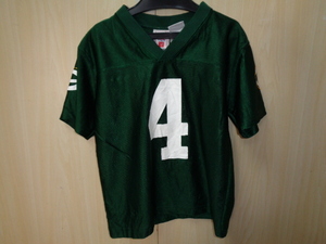 b843◆NFL グリーンベイパッカーズ #4ファーヴ ユニフォーム Tシャツ ◆ボーイズ M(5-6) ジャージー フットボールT 緑 ゆうパケット発送5K