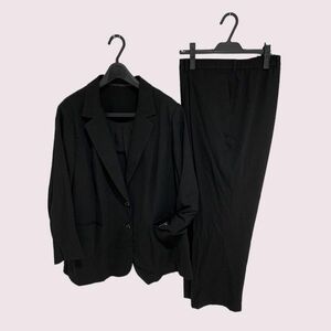  костюм жакет блуза брюки 8L чёрный PARA-2