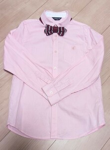 【COMME CA ISM】男の子用130Acm、長袖シャツ+コットン+ボタン