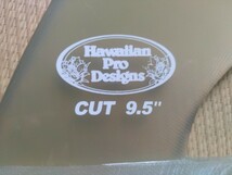 Hawaiian Pro Design / Cut 9.5inch　フィンケース付 　#ドナルドタカヤマ #カットフィン #シングルフィン_画像2