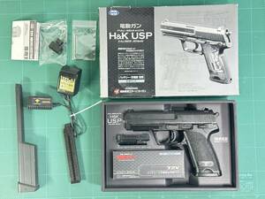 【東京マルイ】 電動ガン H&K USP CALIBER.40S＆W　※USP用100連ロングマガジン+充電器付　/　バッテリーなし