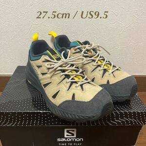 27.5cm SALOMON ODYSSEY advanced 410580 31 V0 US9.5 サロモン Safari Shaded スニーカー アウトドア トレイル レアカラー ベージュ