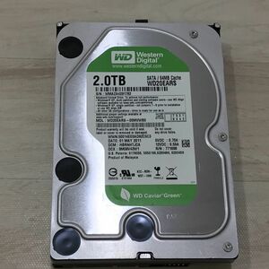 2TB WDC WD20EARS-00MVWB0 HDD ハードディスク[N8675]