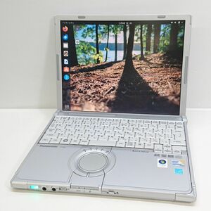 現状品 Linux Panasonic 12.1インチ Let's note CF-W8 Ubuntu/Core2Duo U9400 [M7418]