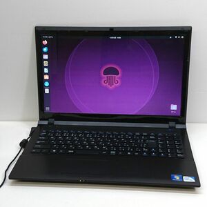 現状品 Linux UNITCOM 15.6インチ CLEVO Ubuntu/Celeron B815 [M7442]　