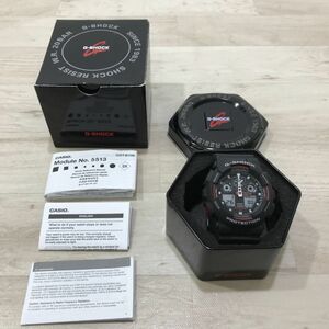 CASIO カシオ G-SHOCK Gショック アナデジ GA-100-1A4ER メンズ 腕時計 稼働品[N9351]
